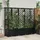 vidaXL Hochbeet mit Rankgitter und Dach 203 x 40 x 138 cm Schwarz