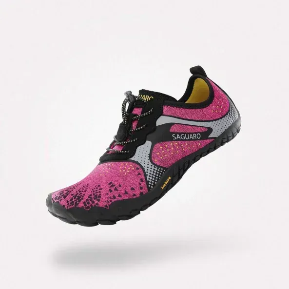 Saguaro Barfußschuhe Chaser Fast I - Rosenrot 41
