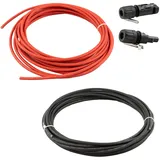 a-TroniX 5m Solarkabel mit 2x Solar-Kupplungsstecker und 2x Solar-Kupplungsbuchse