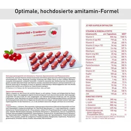 Active Bio Life Science Gmbh Immun 360 + Cranberry Kapseln 120 St.