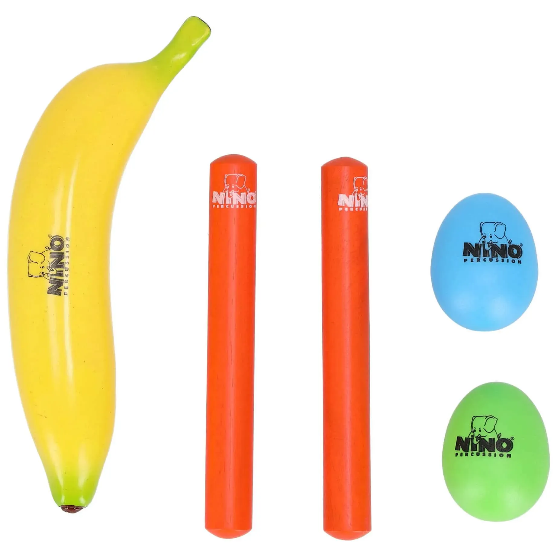 Nino Percussion NINO Percussion 4er Rhythmus Set für Kinder - Percussionset