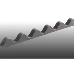 Profilfüller für Ondalux Bitumenwellplatte - 1000 mm, schwarz, für Traufe oder First – Schutzprofil – ideales Traufenprofil für Bitumenwellplatten