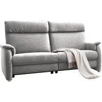 2-Sitzer HOME AFFAIRE "Turin" Sofas Gr. B/H/T: 155cm x 107cm x 97cm, Struktur imprägniert, mit Wasser zu reinigen-mit Relaxfunktion links, grau (platin) mit motorischer Relaxfunktion, auch in Leder