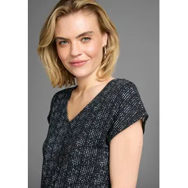 LAURA SCOTT Jumpsuit mit filigranem Alloverprint schwarz