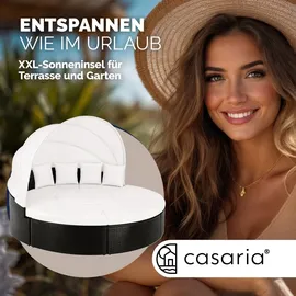 CASARIA Polyrattan Sonneninsel schwarz