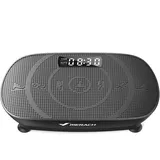 MERACH Vibrationsplatte, Leistungsstarke Vibrationsplattform für Ganzkörpertraining, Muskelaufbau und -formung, Automatische Geschwindigkeitsregelung, Eingebauter Bluetooth-Lautsprecher (Schwarz)