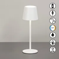 Easy! by fhl Außen-Tischleuchte ROXI beige (sandweiß), 1 flammig,