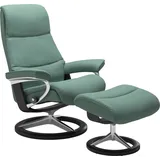 Stressless Stressless® Relaxsessel »View« mit Signature Base, Größe M,Gestell Schwarz grün