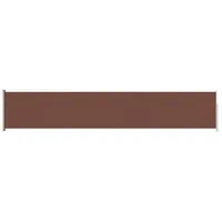 vidaXL Seitenmarkise Ausziehbar 117x600 cm Braun