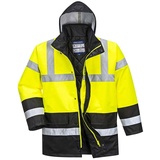 Portwest Warnschutz Kontrast Traffic-Jacke, Größe: L, Farbe: Gelb/Schwarz, S466YBRL
