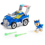 PAW PATROL PAW PATROL, Rescue Knights Basis Fahrzeug Spielzeugauto von Chase mit Welpenfigur, Spielzeug geeignet für Kinder ab 3 Jahren