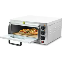 BITUXX Pizza, Ofen 2000W mit Steinplatte , Gastro Steinbackofen für Brot und Backwaren, Leistung 2000 Watt, Temperatur bis zu 350°C