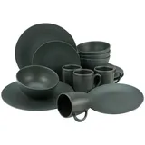 CreaTable Soft Touch Black Kombiservice