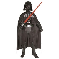 Generique - Darth Vader-Kostüm für Kinder Star Wars schwarz