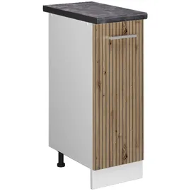 Vicco Apothekerschrank R-Line Medizinschrank für die Küche Artisan-Eiche/Weiß 30 cm AP Anthrazit