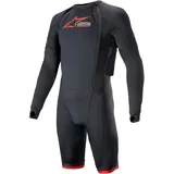 Alpinestars Tech-Air 10 Race System, Funktionsanzug kurz - Schwarz/Hellrot - XXL