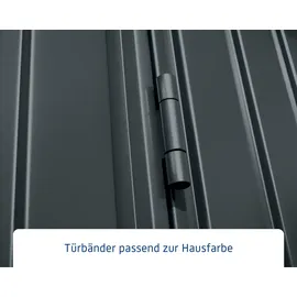 EcoStar Gerätehaus Trend-P Typ 2 2,48 x 2,83 x 2,32 m anthrazitgrau Standardtür