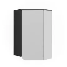 Vicco Eckhängeschrank, Anthrazit, Weiß, Holzwerkstoff, 6 Fächer, Rechteckig, 60x75x42.4 cm