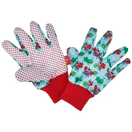 Moses moses. Krabbelkäfer Gartenhandschuhe, niedliche Kinderhandschuhe für den Garten, 2 Handschuhe mit genoppter Innenfläche und elastischem Bündchen, waschbar bei 30°, für Kinder von ca. 4 bis 8 Jahren