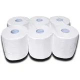 Hygienical Betriebsbedarf - Papierhandtücher für Spender - Hochweiße 2-lagige Papier-Handtuchrollen mit Innenabwicklung, super soft, 22 x 19 cm, Großpackung für Küche & Hygiene (6 Stück)