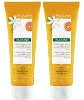 KLORANE Crème Solaire Sublime au Tamanu BIO et Monoï SPF50+ Visage 2x50 ml