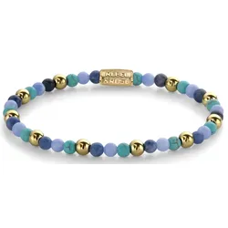 Armband Edelsteinen unterschiedliche Blautönen Edelstahlverschluss