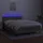 vidaXL Boxspringbett mit Matratze & LED Taupe 140x200 cm Stoff