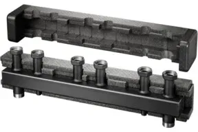 Oventrop Verteilerbalken DN 32, S, m WD u. Wandhalt., f 3 HK