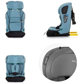 Chipolino Kindersitz i-Size LUX X (76-150cm) Gruppe 1/2/3, Isofix, Top Tether türkis - Türkis