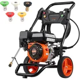 Benzin Hochdruckreiniger 3400PSI 2,6GPM mit 5 Düsensatz für Autos vertikal