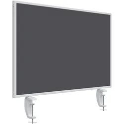 Magnetoplan Holtz Tischtrennwand VarioPin - 80x50cm - doppelseitig - 1 Seite Whiteboard-Oberfläche - 1 Seite Filz-