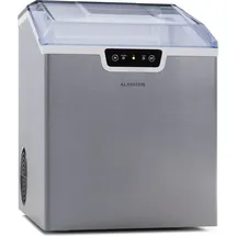 Klarstein Eiswürfelmaschine für Zuhause Camping Gastro, Schnelle Mini-Eiswürfelmaschine Klein, Profi Eismaschine für Große & Kleine Eiswürfel,