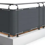 Sol Royal SolVision PB2 Balkonumspannung Anthrazit - Kunststoff, 500x90 cm - Sonnen- - Sichtschutz, Sichtschutz Garten, Balkon Sichtschutze