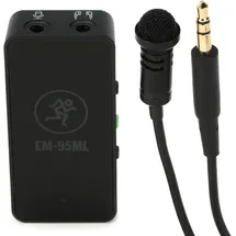 MACKIE EM-95ML Lavalier Mikrofon für Smartphones und DSLR-Kameras mit In-Line-Verstärker und Sound in professioneller Qualität