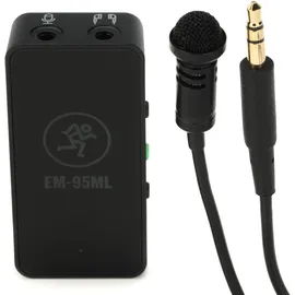 MACKIE EM-95ML Lavalier Mikrofon für Smartphones und DSLR-Kameras mit In-Line-Verstärker und Sound in professioneller Qualität