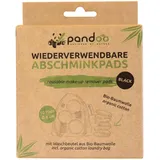 pandoo Abschminkpads waschbar 1-lagig schwarz, 10 St.