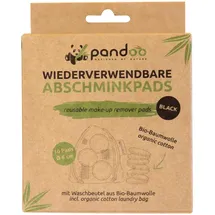 pandoo Abschminkpads waschbar 1-lagig schwarz, 10 St.