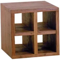 GURU-SHOP Weinregal 40 x 40 x 40 cm Braun