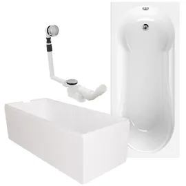 Calmwaters Modern Small 2 Badewanne Komplettset 180 x 80 cm