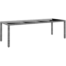 vidaXL Gartentisch 250 x 100 x 75 cm Grau