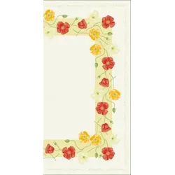 Mank Tischdecke Airlaid Josephine, 80 x 80 cm, 20 Stück - Mitteldecke Tischtuch Blumen Blüten