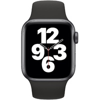 Apple Watch SE GPS 40 mm Aluminiumgehäuse space grau, Sportarmband mitternacht