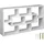 Tectake Wandregal 85 x 48 x 16 cm Weiß