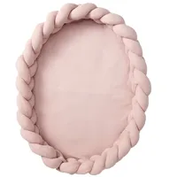nordic coast company Baby Nest geflochten 3 in 1 Decken & Kissen Weiss Damen