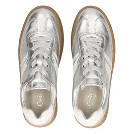 Gabor Comfort Sneaker Damen Weite G Silber 39