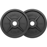 GORILLA SPORTS® Olympia Hantelscheiben - 1,25kg, 2,5kg, 5kg, 10kg, 15kg, 20kg, 25kg, 30kg Gewichte, 50mm Bohrung, Gusseisen, Einzeln/Set - Gewichtsscheiben, Hantelscheiben-Set, Hanteln