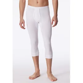 SCHIESSER Original Doppelripp Unterhose 3/4-lang mit Eingriff weiss L