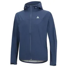 Airtracks Herren Regenjacke mit Kapuze Pro Line Fahrradjacke Laufjacke Jacke Radlerjacke Radjacke Wasserdicht Atmungsaktiv S M L Xl XXl XXXL XXXXL 3XL 4X - navy-blau - XXXL - 3XL