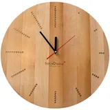 holz4home® Wanduhr „Dots round“ aus massiver Eiche