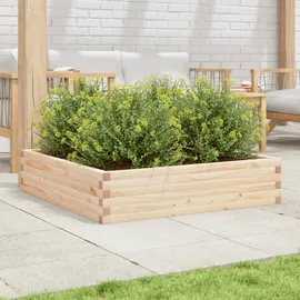 vidaXL Pflanzkübel 100x100x23 cm Massivholz Kiefer